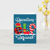 Operations Elf Squad Christmas Manager Matching X- Karte (Gelbe Blume)