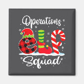 Operations Elf Squad Christmas Manager Matching X- Magnet (Vorne)