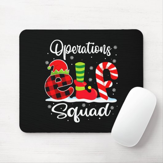 Operations Elf Squad Christmas Manager Matching X- Mousepad (Mit Mouse)