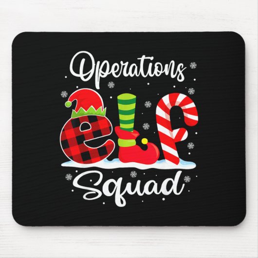 Operations Elf Squad Christmas Manager Matching X- Mousepad (Vorne)