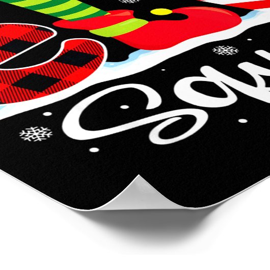 Operations Elf Squad Christmas Manager Matching X- Poster (Ecke)