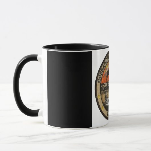 Operations-irakische Freiheits-Schwarz-Tasse Tasse (Links)