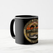 Operations-irakische Freiheits-Schwarz-Tasse Tasse (Vorderseite Links)