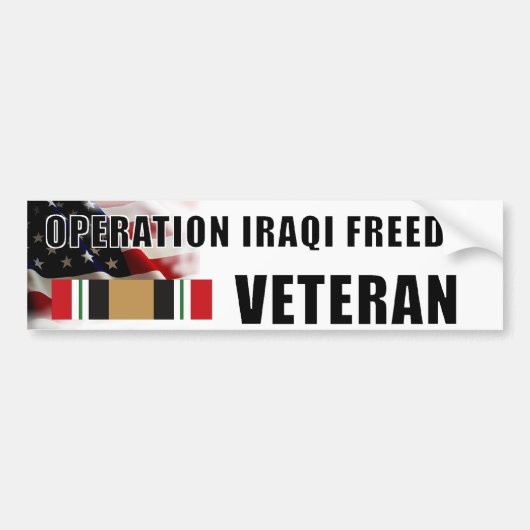 OPERATIONS-irakischer FREIHEIT Autoaufkleber (Vorne)
