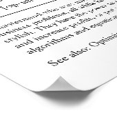 Operations Research Analyst Personalisiert Gift Po Poster (Ecke)