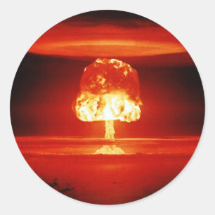 Operations-Schloss 11 Megaton ROMEO-Ereignis Runder Aufkleber
