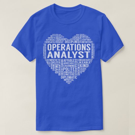 Operationsanalyst Herz T-Shirt (Design vorne)