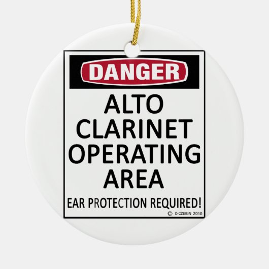 Operationsfläche Alto Klarinette Keramikornament (Vorne)