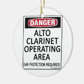 Operationsfläche Alto Klarinette Keramikornament (Links)