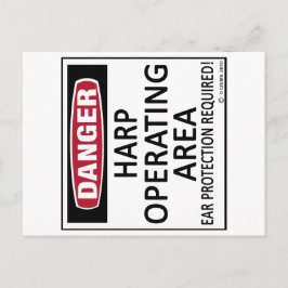 Operationsfläche Harfe Postkarte