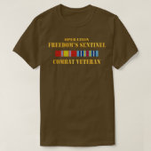 Operationsfreiheit Sentinel OFS SVC Bar Combat Vet T-Shirt (Design vorne)