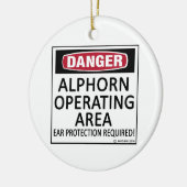 Operationsgebiet Alphorn Keramikornament (Links)