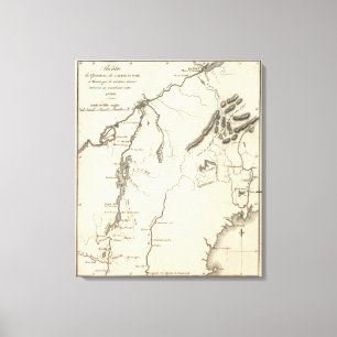 Operationsgebiet der Armee im Norden Leinwanddruck