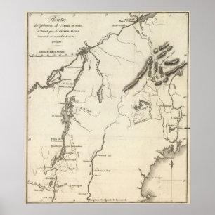 Operationsgebiet der Armee im Norden Poster