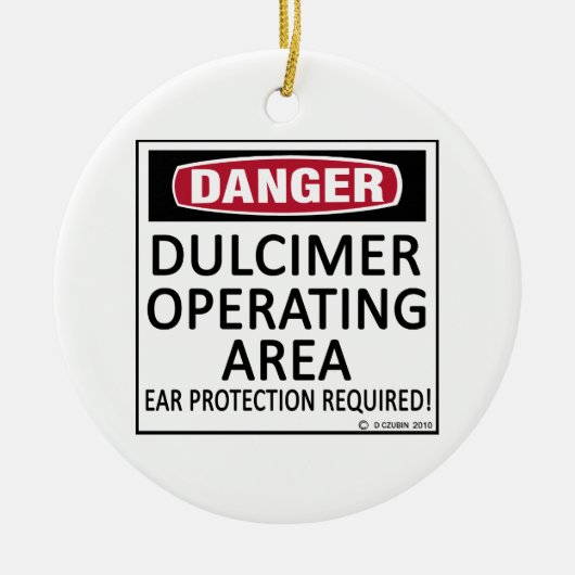 Operationsgebiet Dulcimer Keramik Ornament (Vorne)