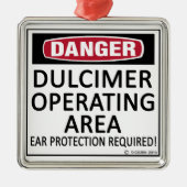 Operationsgebiet Dulcimer Silbernes Ornament (Vorne)