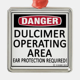 Operationsgebiet Dulcimer Silbernes Ornament