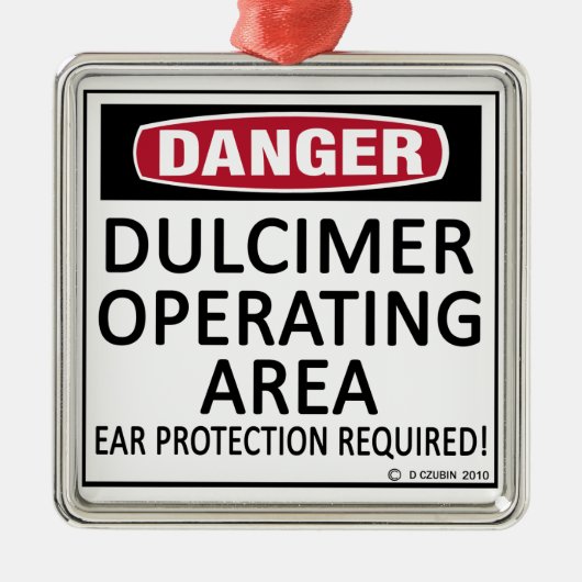 Operationsgebiet Dulcimer Silbernes Ornament (Vorne)