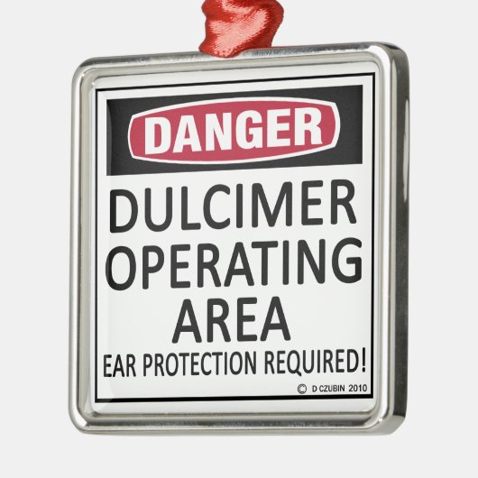 Operationsgebiet Dulcimer Silbernes Ornament (Links)