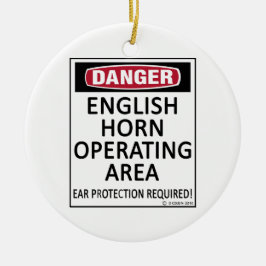 Operationsgebiet für Englisch Horn Keramikornament