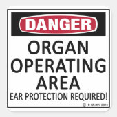 Operationsgebiet Quadratischer Aufkleber (Vorderseite)