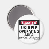 Operationsgebiet Ukulele Magnet (Vorderseite/Rückseite)