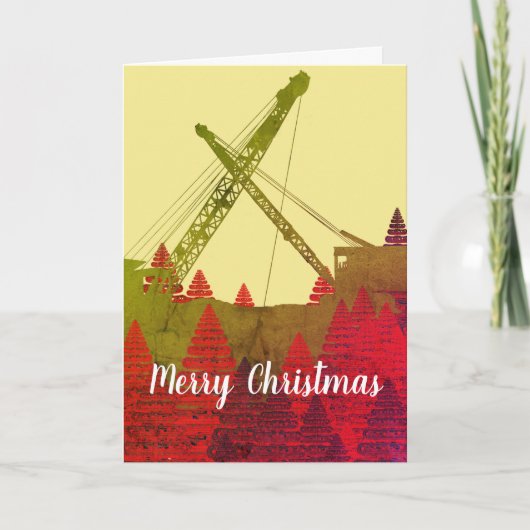 Operationsingenieur Crane Art Frohe Weihnachten (Vorderseite)