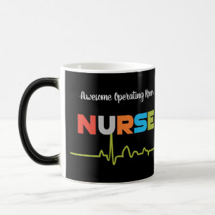 Operationssaal Nurse Phantastisch Fun Letters Blac Verwandlungstasse