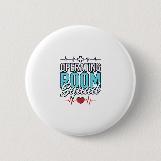 Operationssaal-Team Chirurgie-Team-Shirt-Design_1 Button (Vorderseite)