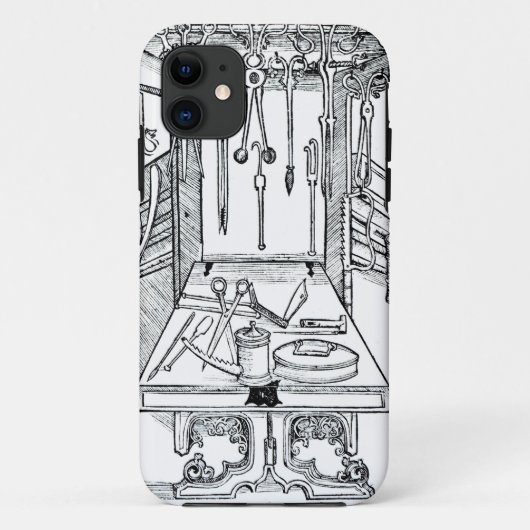Operationstisch und chirurgische Instrumente, von Case-Mate iPhone Hülle (Rückseite)
