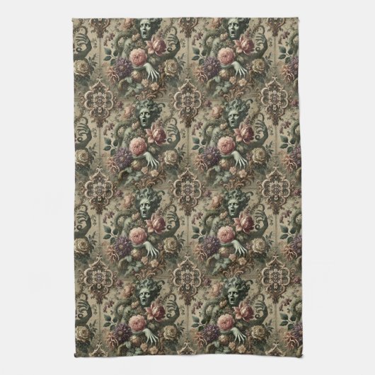 Operative Opulenz - gotisch Viktorianisch Geschirrtuch (Vertikal)