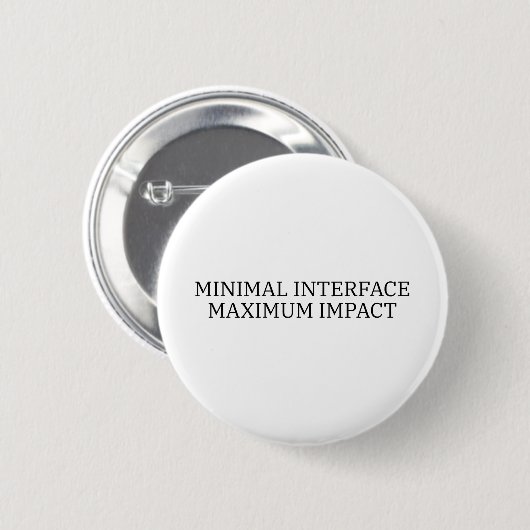 Operator Abzeichen | Minimal Interface Minimalist  Button (Vorne & Hinten)