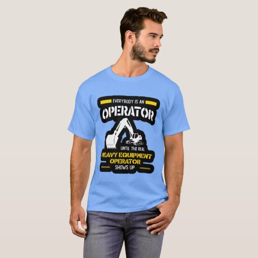Operator heavy equipment operator shows up family T-Shirt (Vorne ganz)