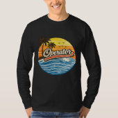 Operator Retro Sunset Design T-Shirt (Vorderseite)