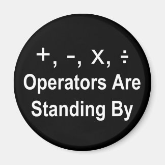 Operatoren werden von (dunkel) Stehend Magnet