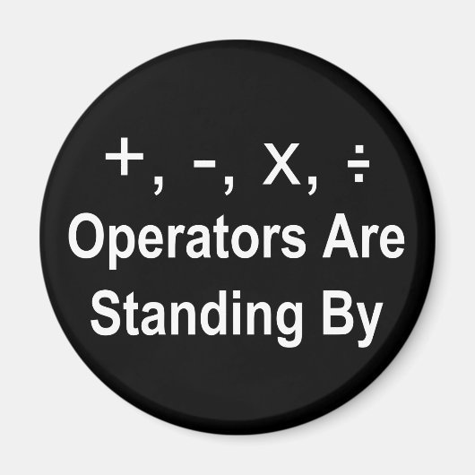 Operatoren werden von (dunkel) Stehend Magnet (Vorne)