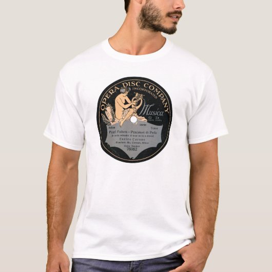 Opern-Disc-Aufzeichnungs-Aufkleber-Shirt T-Shirt (Vorderseite)