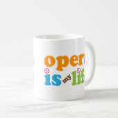 Opern-Geschenk-Mädchen Kaffeetasse (VorderseiteRechts)