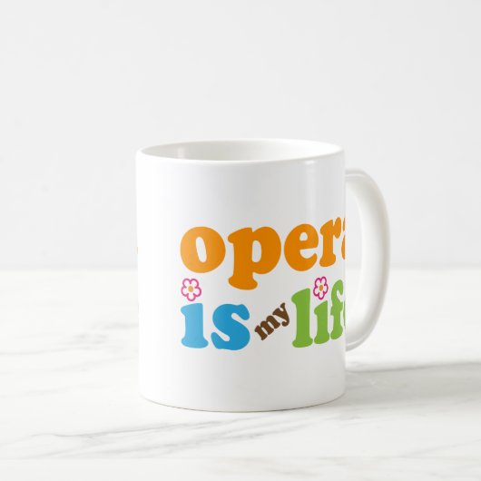 Opern-Geschenk-Mädchen Kaffeetasse (VorderseiteRechts)