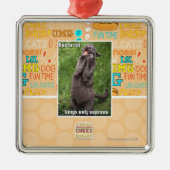 Opern-Katze Ornament Aus Metall (Vorne)