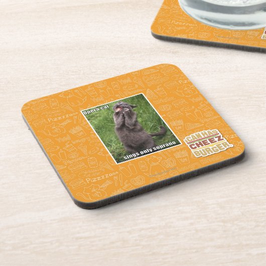 Opern-Katze Untersetzer (Linke Seite)