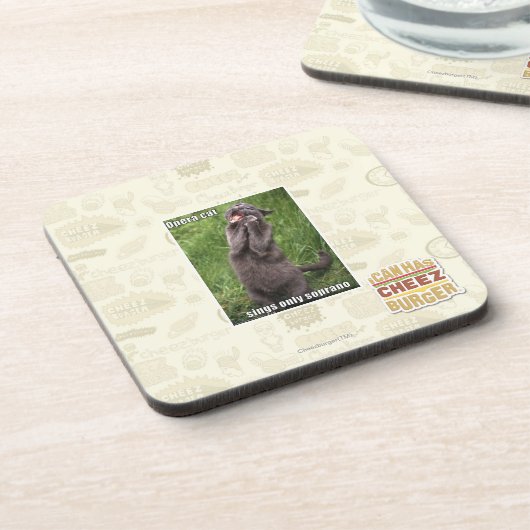 Opern-Katze Untersetzer (Linke Seite)