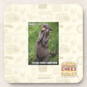 Opern-Katze Untersetzer (Vorderseite)