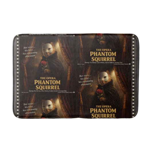 Opern-Phantom-Eichhörnchen-Parodie Badematte (Vorderseite)