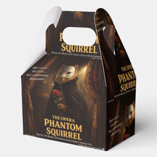 Opern-Phantom-Eichhörnchen-Parodie Geschenkschachtel (Rückseite)