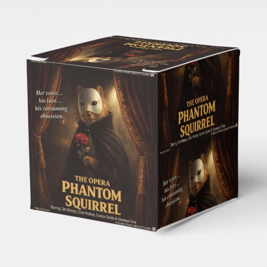 Opern-Phantom-Eichhörnchen-Parodie Geschenkschachtel (Vorderseite)