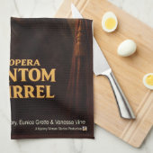 Opern-Phantom-Eichhörnchen-Parodie Geschirrtuch (Viertel Falte)