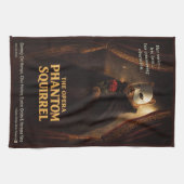 Opern-Phantom-Eichhörnchen-Parodie Geschirrtuch (Horizontal)