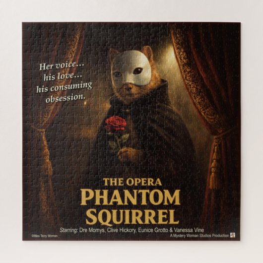 Opern-Phantom-Eichhörnchen-Parodie Puzzle (Vertikal)