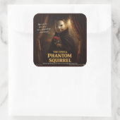 Opern-Phantom-Eichhörnchen-Parodie Quadratischer Aufkleber (Tasche)